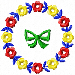 Flowers And Tree Embroidery Design 6 Flowers And Tree Embroidery Design 6